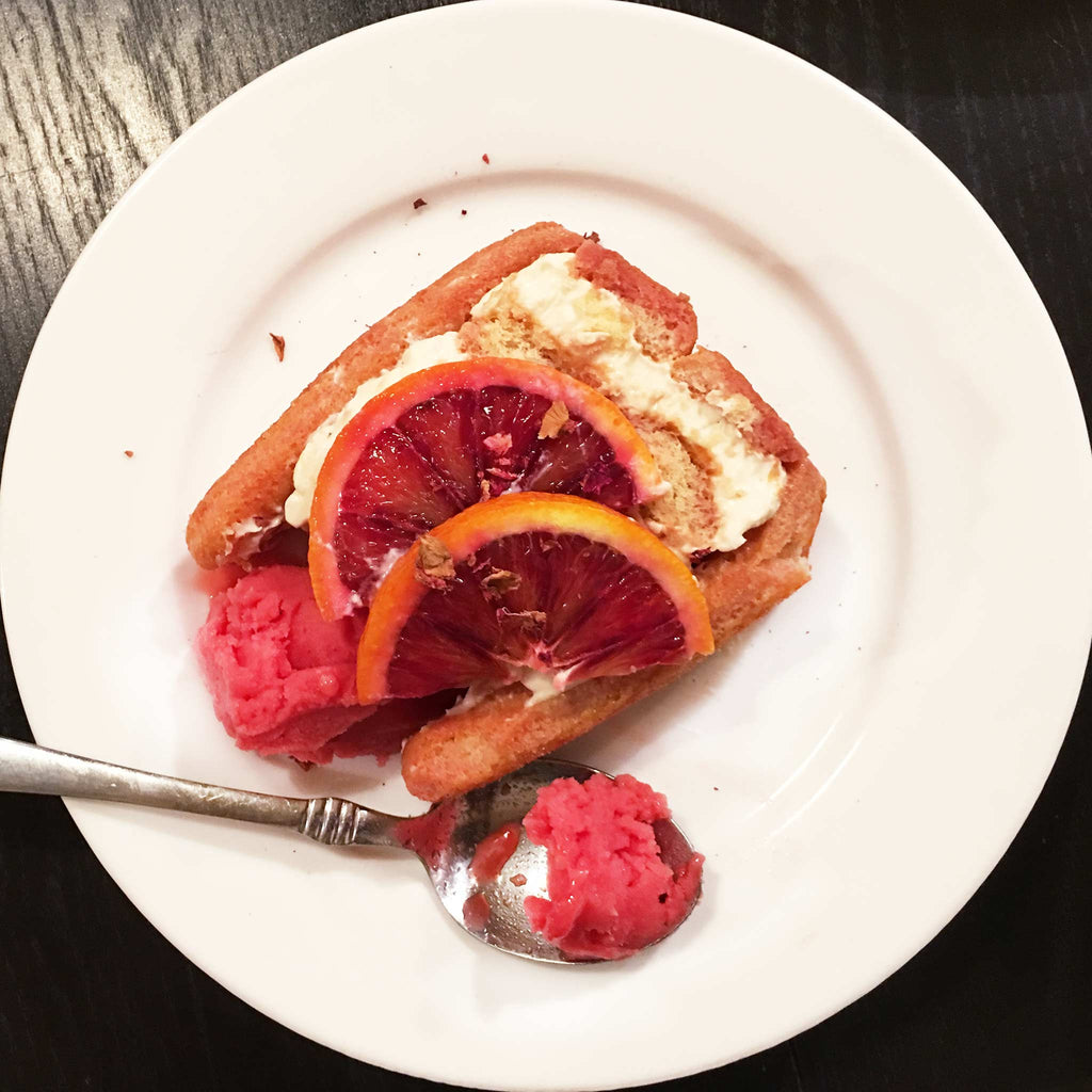 Earl Grey Tiramisu with Blood Orange