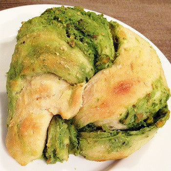 Matcha cream cheese quick bread