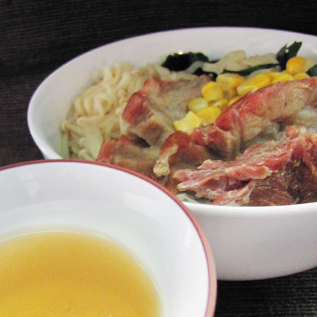 Noodles with Jasmine Green tea broth