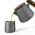 Teapot Set - Ceramic/Wood - 600ml - Grey