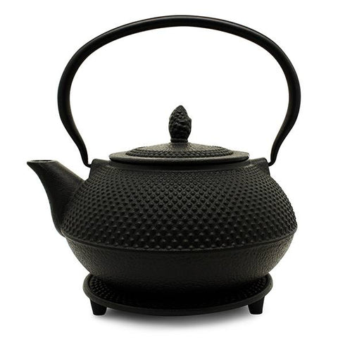 Teapot - Cast Iron - 1200ml - Black