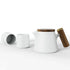 Teapot Set - Ceramic/Wood - 600ml - White