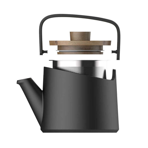Teapot Set - Ceramic - 800ml - Yellow